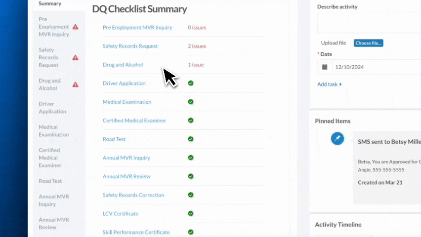 GIF of the Driver Qualification File Checklist for easy DOT compliance.