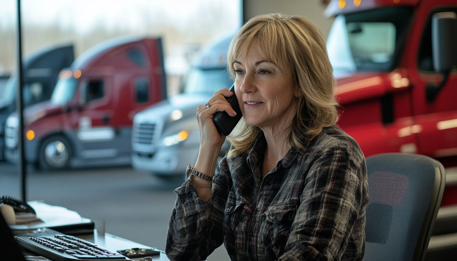 A trucking fleet conducting a background check for a CDL driver candidate.