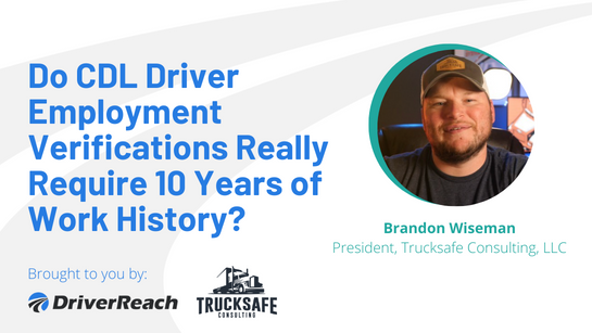 How Trucking Companies Verify Driver Experience: Find Out 