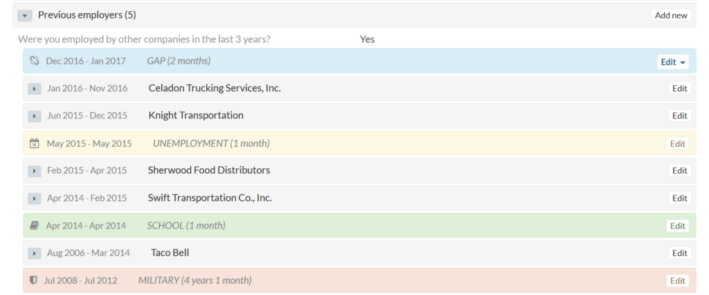 New on DriverReach: Employment gaps, application stages, and more! 