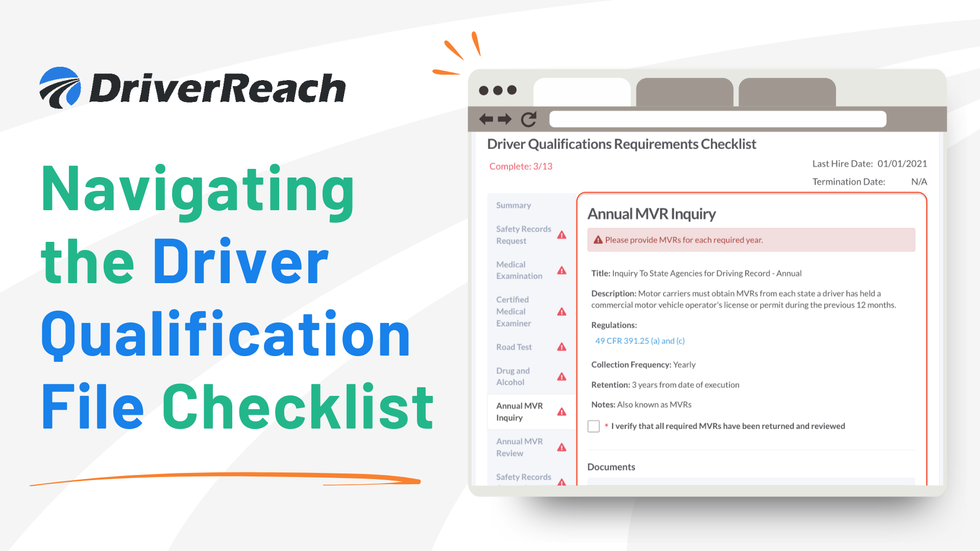 Navigating the Driver Qualification File Checklist: A Guide for Fleets 